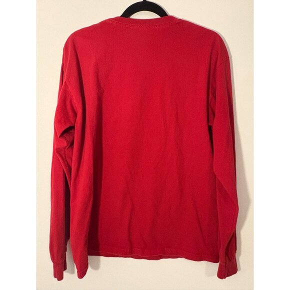 Gildan Red Snowman‎ Long Sleeve T-Shirt L Says Students Make Holidays Brighter - Picture 3 of 5